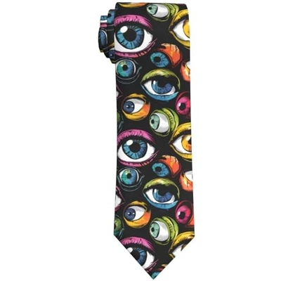 Halloween Calavera Calabaza Murciélago Hombre Corbata Talla Única Halloween Colores Ojos Foto 1 de 4