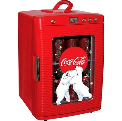 Coca-Cola Mini Fridge - Portable 25L Cooler with Iconic Polar Bear Design - Image 1 of 4