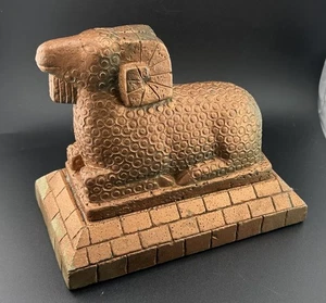 VINTAGE CLEO HARTWIG RAM SKULPTUR MID CENTURY MODERN BESCHREIBUNG LESEN - Bild 1 von 7
