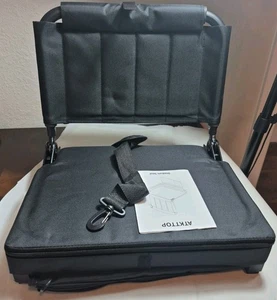 Beheizbarer Stadionsitz mit Rückenstütze höhenverstellbar & Getränkehalter - Bild 1 von 10