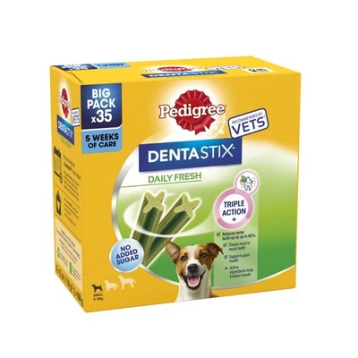 Dentastix Fresh Daily Dental Chews Small Dog 35 Sticks - 2 BOX PACK - Image 1 of 2