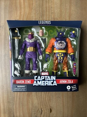 Marvel Legends Barón Zemo y Arnim Zola Figura Paquete de 2 del Capitán América Nuevo  Foto 1 de 2