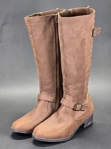 MIA Amore "Luise" Women's Knee High Riding Boots, Faux Suede, Size 10W - Picture 1 of 20