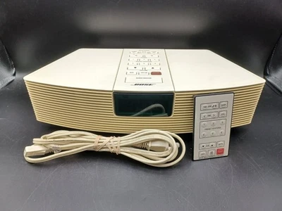 Bose Wave Radio AM/FM Alarm Clock White Model AWR1-1W With Remote Works NICE !! - Image 1 of 3