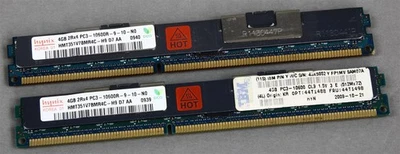 Lot/2 HYNIX 4GB 2Rx4 PC3-10600 HMT351V7BMR4C Memory - Image 1 of 4
