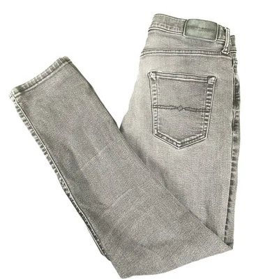 Pantalones de mezclilla grises de pierna recta Lucky Brand para hombre W30 L32 Foto 1 de 4