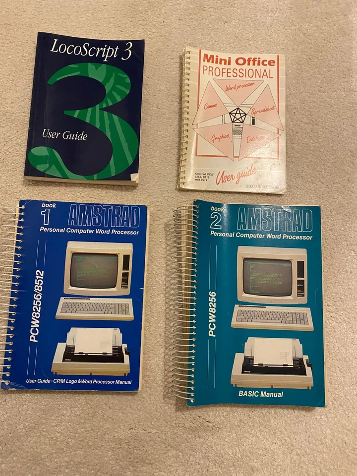 AMSTRAD PCW & LOCOSCRIPT Manuals Bundle - 4 Items - Image 1 of 1