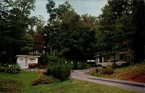 Franklin, NC Oak Forest Cottages Macon County North Carolina Postkarte - Bild 1 von 2