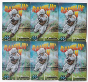 (6) Bijan Robinson 2022 BOWMAN UNIVERSITY CHROME RAMBLIN' MAN LOT #RM-1 FALCONS - Picture 1 of 1