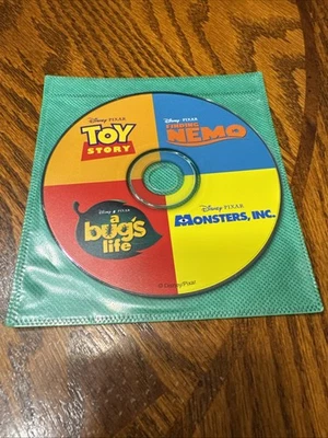 Disney Pixar CD Storybook: Finding Nemo, Monsters Inc., A Bug's Life, Toy Story Foto 1 de 2