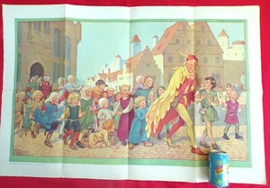 Child Education Poster THE PIED PIPER 1930s Painted By Joyce Lankester Brisley - Picture 1 of 4
