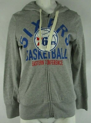 Philadelphia 76ers NBA Touch by Alyssa Milano Women's Gray Full-Zip Sweatshirt - Image 1 of 4