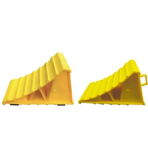 2Pc Heavy Duty Wheel Chocks Stop Tire RV Camper Trailer Car Truck Stopper Block - Picture 1 of 14