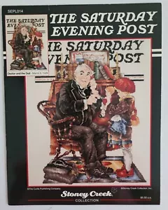 Norman Rockwell Saturday Evening Post Doctor and the Doll Cross Stitch Chart - Picture 1 of 3