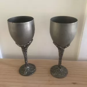 Vintage GODINGER Art Silver Plated Wine Cup - Goblet For Kiddush Judaica Jewish - Picture 1 of 8