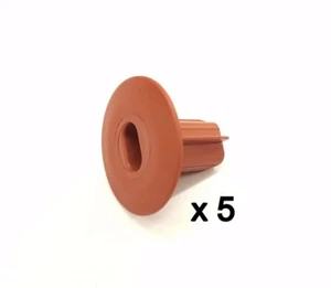 Foro Plastica Ordinato Parete Passacavo Sky Doppio Coassiale Antenna Ingresso MARRONE x 5 - Foto 1 di 3