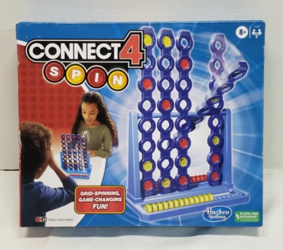 Hasbro Gaming Connect 4 Spin Game, Features Spinning Connect 4 Grid kids 8+ NIB - Image 1 of 3