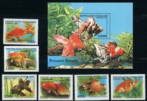 Togo Sc 1894-1900 Goldfish Depictions of Carassius auratus auratus - Picture 1 of 10