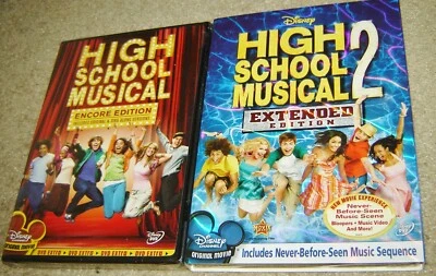 High School Musical (DVD, 2006, Encore Edition) + High School Musical 2, NEW!!! - Image 1 of 2