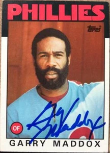 Garry Maddox Autographed 1986 Topps #585 - Picture 1 of 1