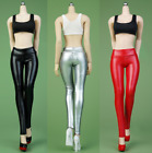 1/6 Female Sodier Yoga Clothes Tights PU Leather Pants for 12'' TBL PH Dolls