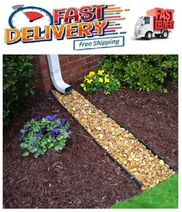 Gutter Splash Block Downspout Rain Diverter 12x38 in. Water Channel Guard Divert - Picture 1 of 2