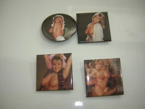 SAMANTHA FOX BUTTON LOT OF 4 VINTAGE 1980'S - Picture 1 of 3