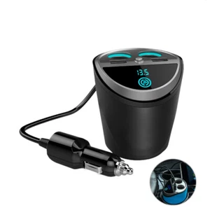 Multifunctional Dual Cup Shaped Lighter USB Charger Adapter Vehicles AutoS - Photo 1 sur 12