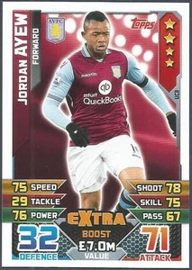 TOPPS MATCH ATTAX 2015-16- #UC03-ASTON VILLA-EXTRA BOOST-JORDAN AYE - Imagen 1 de 1
