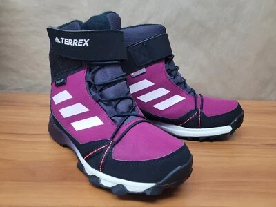 Adidas Kids' Terrex Snow CF R.Rdy Boots FU7275 Purple Black Pink Sz 4.5 - Image 1 of 4