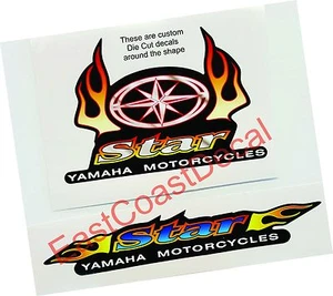Yamaha 2 Decals SET Vstar RoadStar Midnight Star R motorcycles - Picture 1 of 2