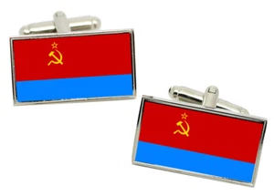 Ucraino Soviet Bandiera Gemelli IN Cromata Scatola Regalo - Picture 1 of 5