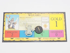 GW TALISMAN 3RD EDITION WIZARD MINIATURE WITH CARD. GREEN 1481 - Picture 1 of 2