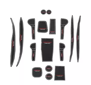 Anti-Noise Pad 17Pcs Matte Black Non-Slip Curved for Hyundai Ioniq5 2022~2023 - Picture 1 of 9