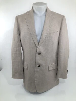 NORDSTROM / ORMEZZANO Italy LINEN - Mens 40R Blazer Jacket - EXCELLENT - Image 1 of 4