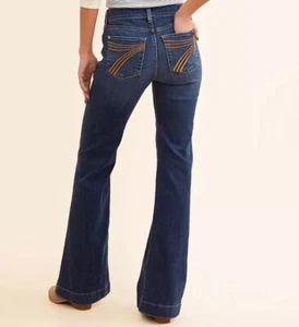 7 FOR ALL MANKIND TAILORLESS DOJO Stretch Coton Blend Medium Blue Wash MEI 28x32 - Picture 1 of 21