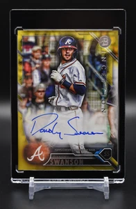 2016 Bowman Inception #IBPA-DS DANSBY SWANSON Prospect Auto Gold #'d /25 - Picture 1 of 18