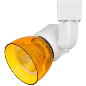 Cal Lighting 6.25" Metal and PLC Track Head, White/Amber Clear - HT-888WH-AMBCLR - Picture 1 of 1
