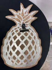 Home Decor Hobby Lobby Pineapple Clip Board Wood & Metal (S1) - Picture 1 of 5