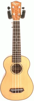 Ukelele soprano brillante de abeto macizo y madera de encaje Ohana SK-70LG + bolsa de concierto - Blem Foto 1 de 4