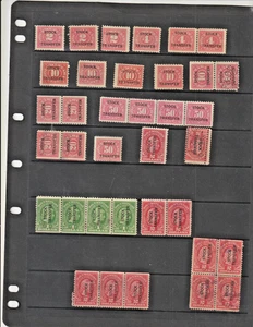 US Revenue Stamps Collection 1918 -1920's Used Unused Documentary - Picture 1 of 1