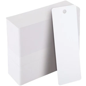 300 Pack Bulk Blank Bookmarks for DIY Crafts, White Plain Bookmarks, 6 x 2 In - Imagen 1 de 10