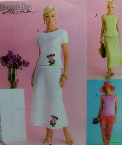 McCall's 4018 Womens 12-18 Woman's Day Princess Top Bias Skirt Pants Pattern UNC - Picture 1 of 3