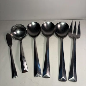 Reed And Barton Rebacraft Serving Set Of 6 ~ Stainless Korea - Picture 1 of 17