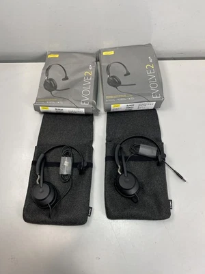 Lote de 2 auriculares intrauditivos con cable mono Jabra-Evolve2 40 SE Microsoft Teams USB-A Foto 1 de 4