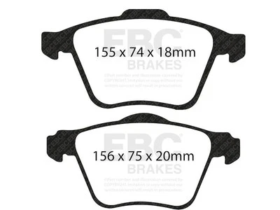 Front Brake Pad Set For 2008-2015 Volvo XC70 2009 2010 2011 2012 2013 JB453FS Foto 1 de 4