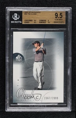 2001 SP Authentic Stars 2367/2999 Tim Clark #80 BGS 9.5 GEM MINT Rookie RC - Image 1 of 3