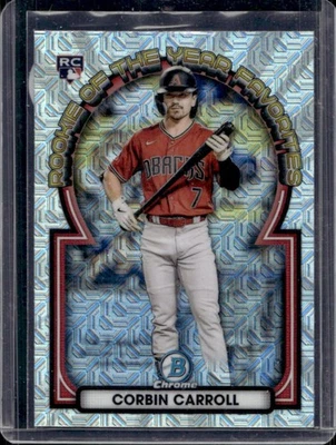 2023 Bowman Mega Box Corbin Carroll Rookie of the Year Favorites #ROYF-1 - Image 1 of 2