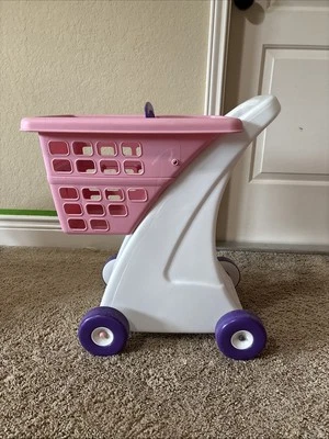 Little Tikes Pink Shopping Cart For Toddlers, Working Cart With Movable Wheels - Image 1 of 4