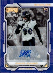 David Ojabo 2022 Panini Playoff Rookie Auto SSP Mosaic Acetate RC Ravens Card - Bild 1 von 2